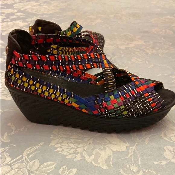 Bernie Mev Colorful Strappy Women's Sandals Size 40. 9/9.5 women’s - Picture 7 of 15